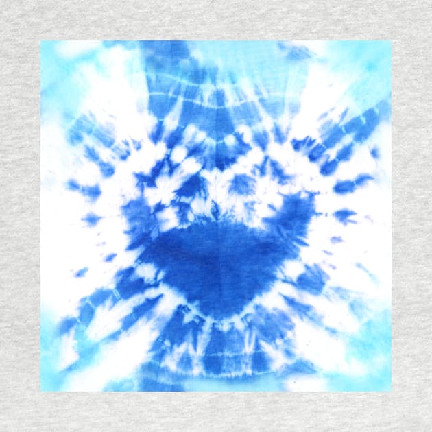 Tie-Dye Blue Heart by Carolina Díaz